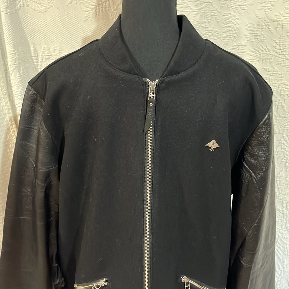 LRG jacket with leather sleeves, size medium - Picture 2 of 15
